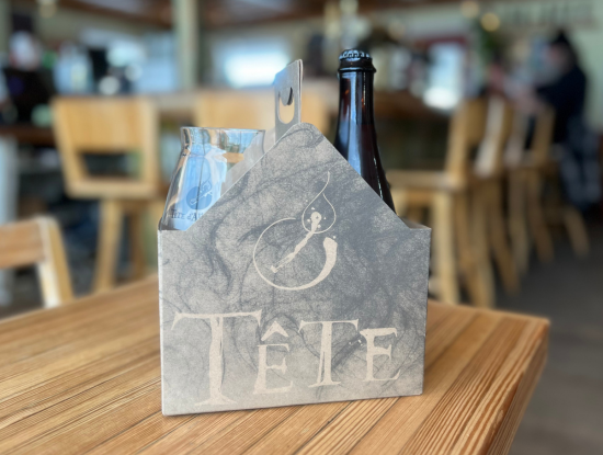 Duo verre et biere-Tete dAllumette