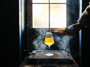 verre bière de la microbrasserie Tête d'Allumette à Kamouraska
