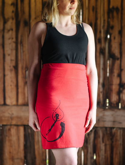 Jupe rouge T te d allumette microbrasserie